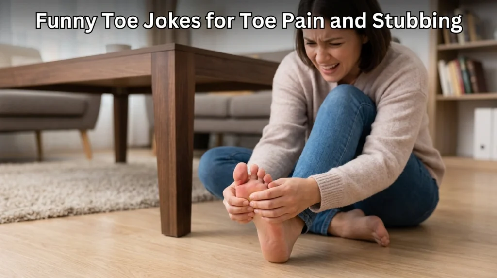 funny toe jokes for toe pain and stubbing