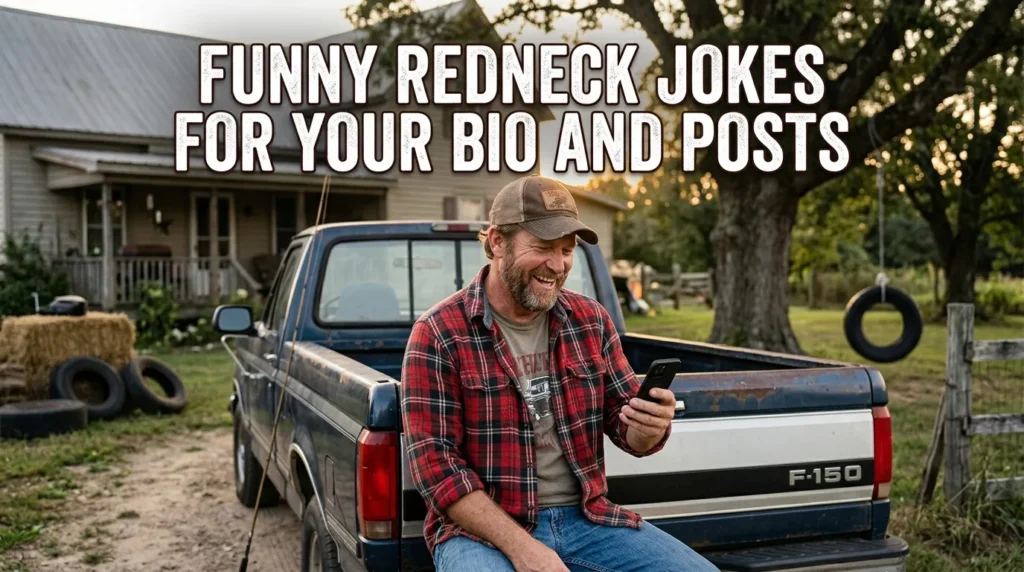 good redneck jokes for your bio and posts