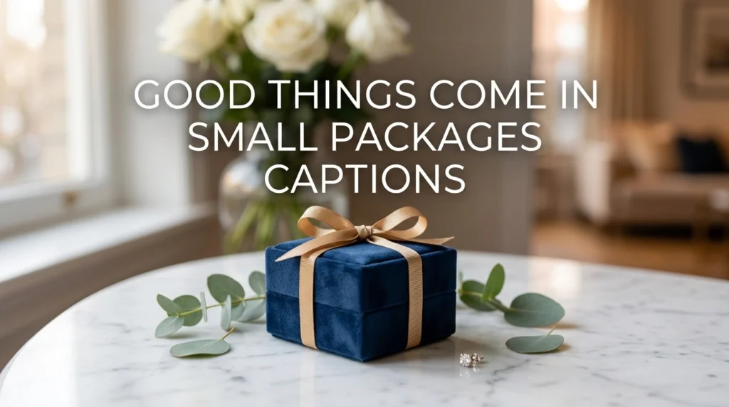 Good Things Come in Small Packages Captions