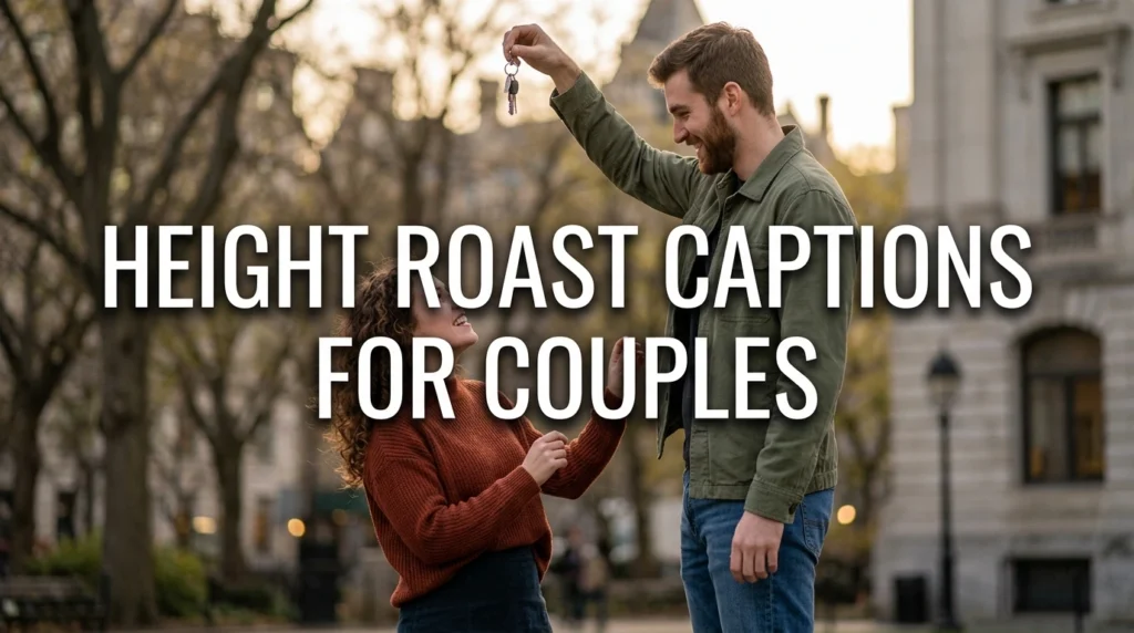 Height Roast Captions for Couples