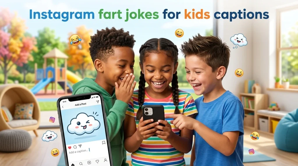 instagram fart jokes for kids captions