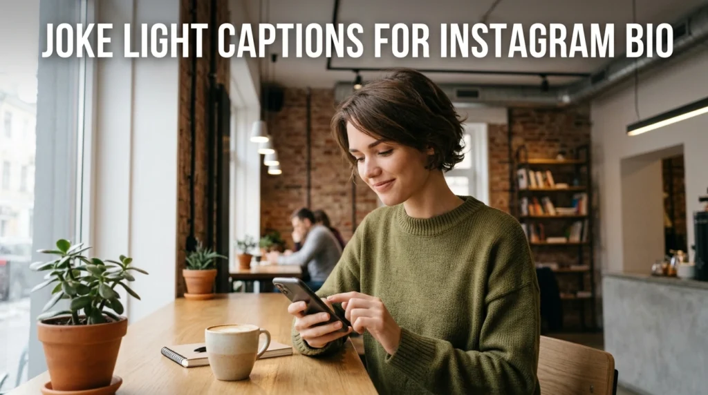 joke light captions for instagram bio