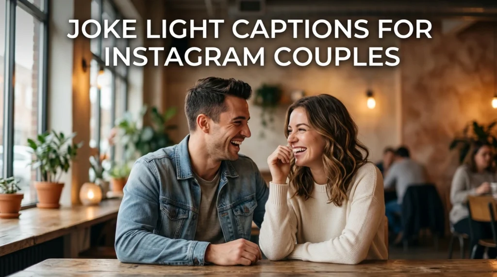 joke light captions for instagram couples