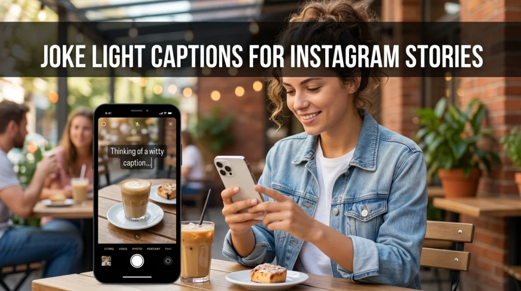 joke light captions for instagram stories