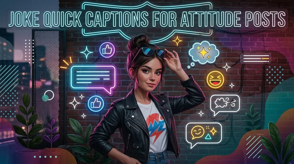 Joke Quick Captions for Attitude Posts