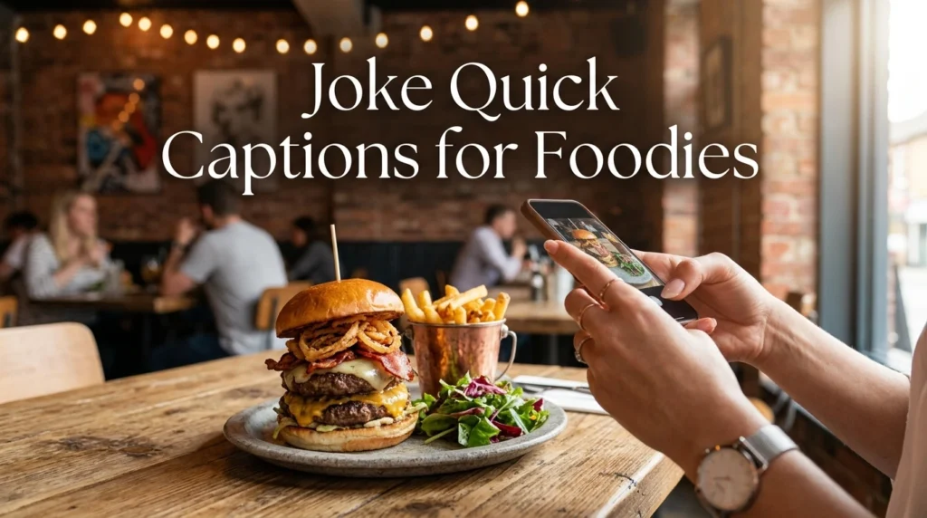 Joke Quick Captions for Foodies