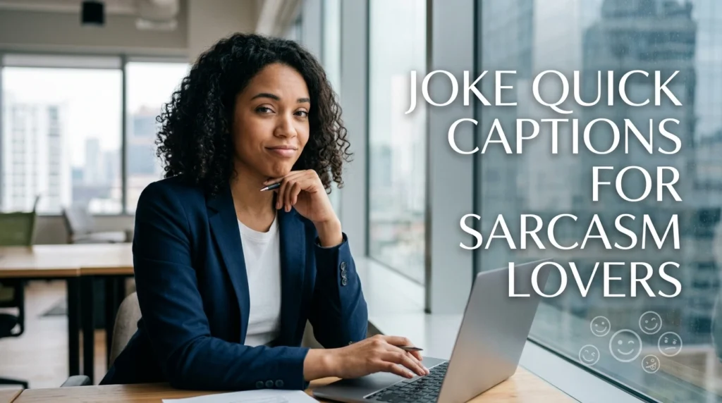 Joke Quick Captions for Sarcasm Lovers