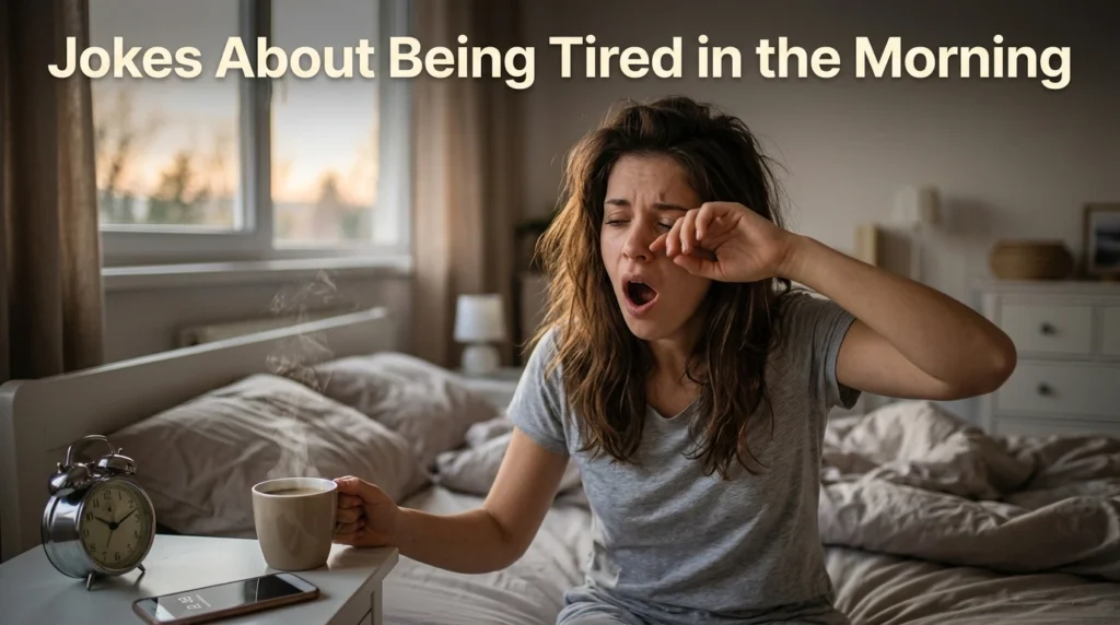 jokes about being tired in the morning