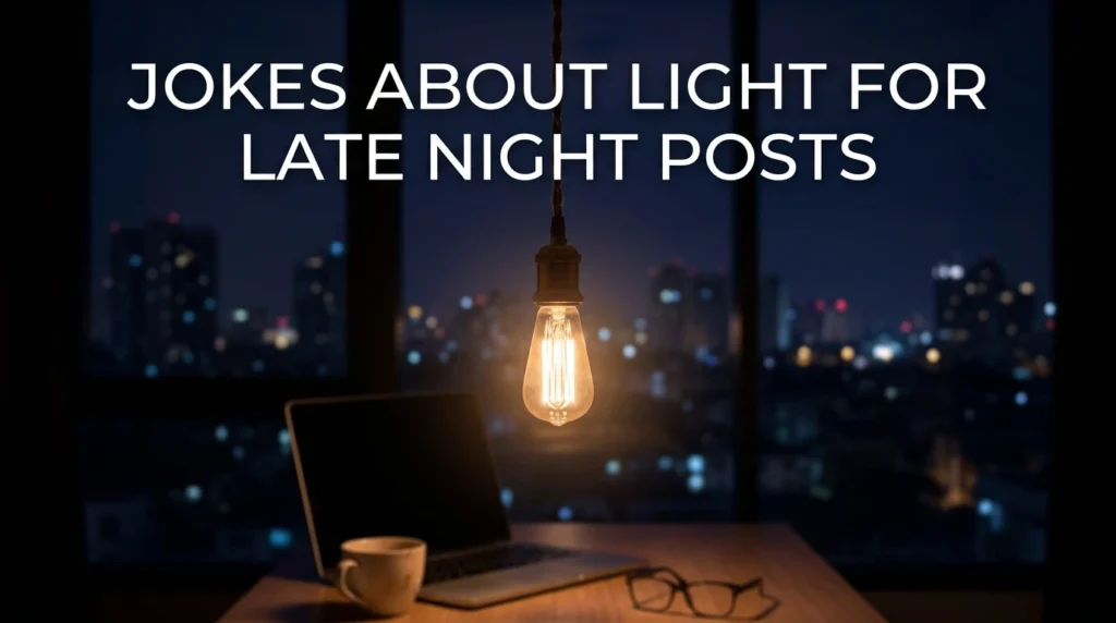 jokes about light for late night posts