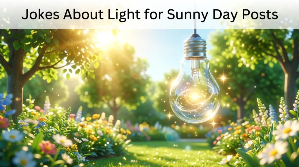 jokes about light for sunny day posts