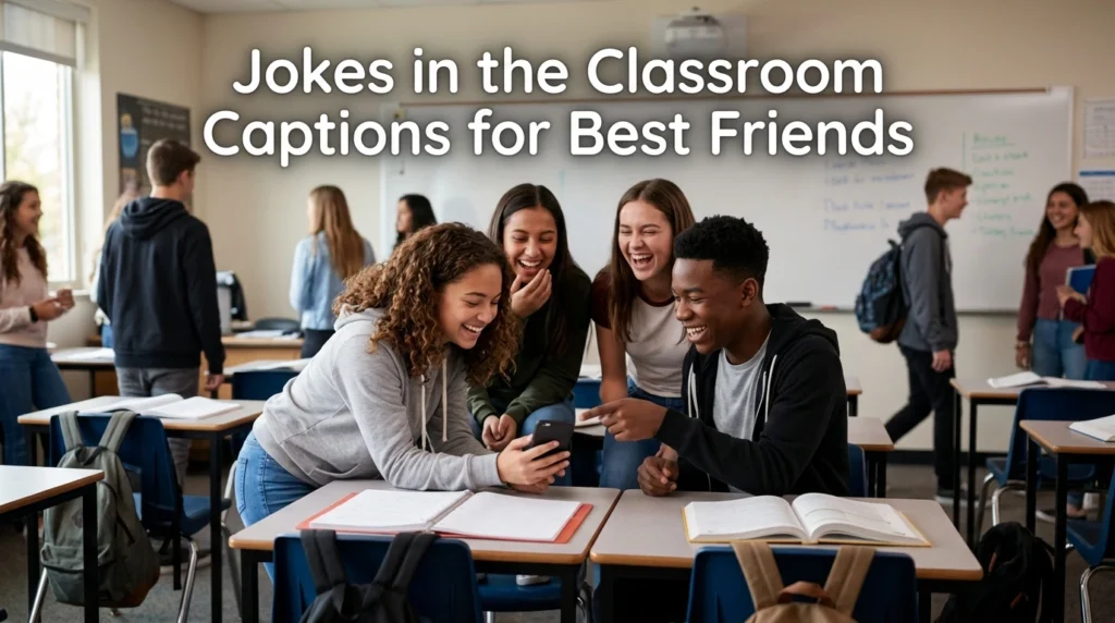 Jokes in the Classroom Captions for Best Friends