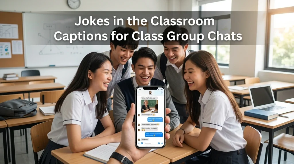 Jokes in the Classroom Captions for Class Group Chats