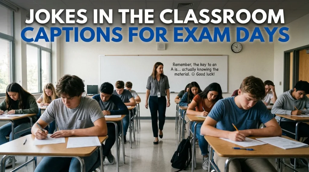 Jokes in the Classroom Captions for Exam Days