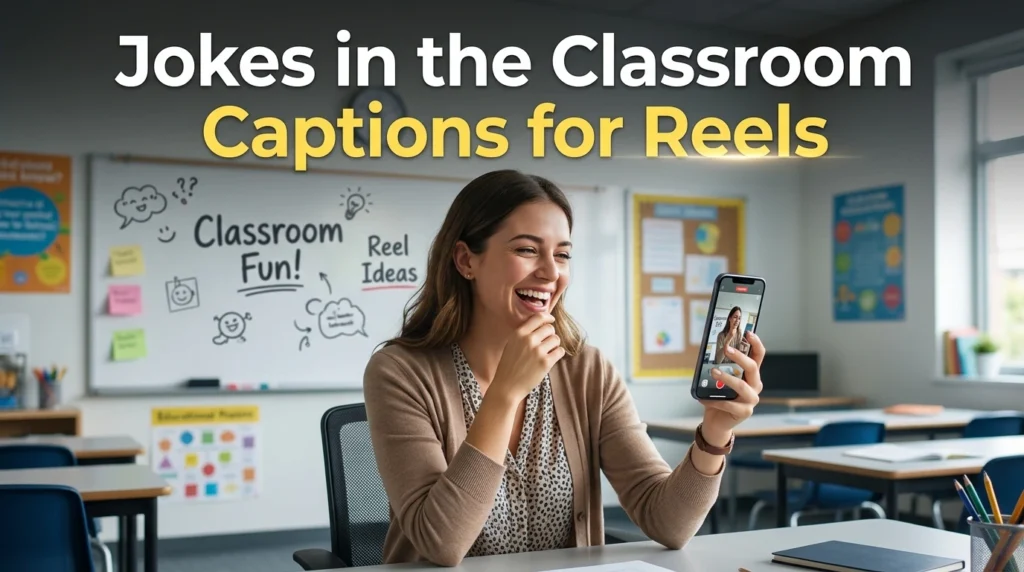 Jokes in the Classroom Captions for Reels