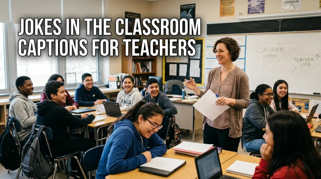 Jokes in the Classroom Captions for Teachers