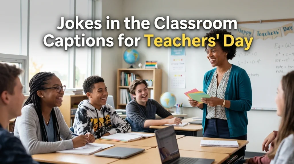Jokes in the Classroom Captions for Teachers' Day
