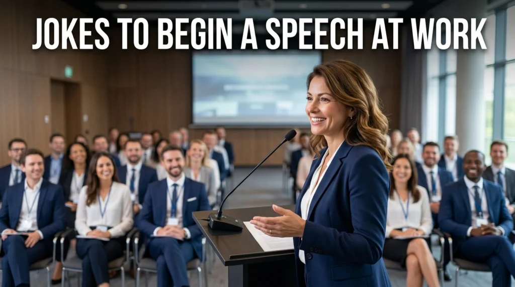 jokes to begin a speech at work