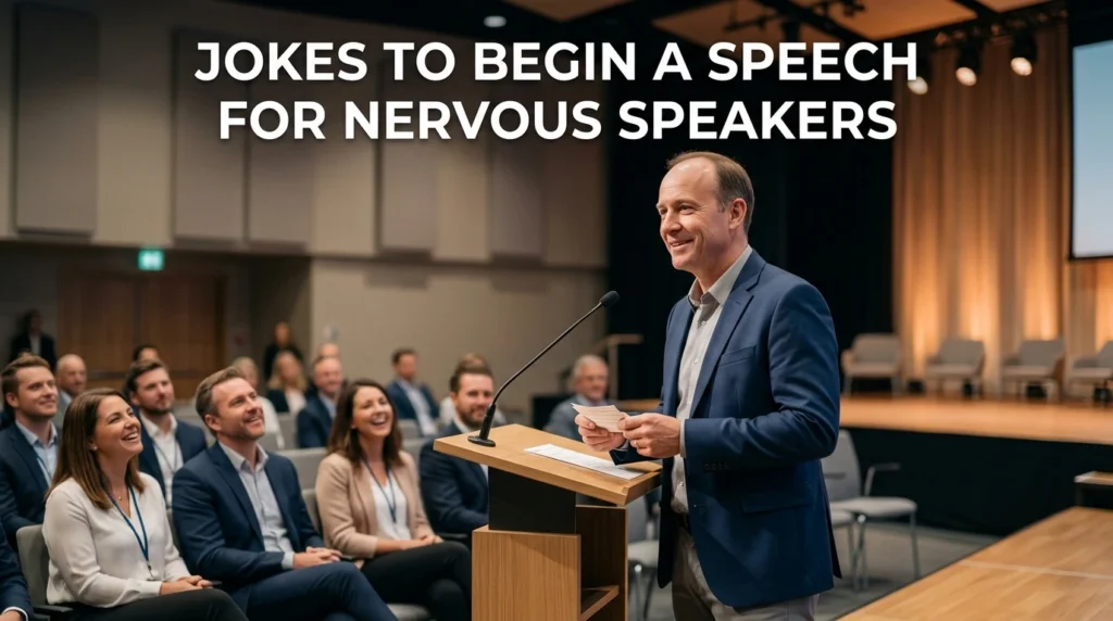 jokes to begin a speech for nervous speakers