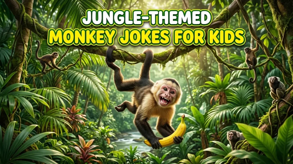 jungle themed monkey jokes for kids