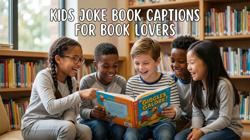 kids joke book caption for book lovers