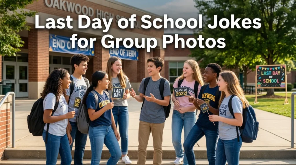 Last Day of School Jokes for Group Photos