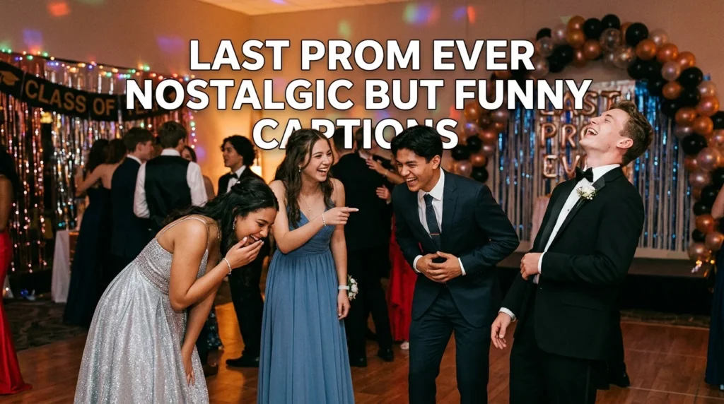 Last Prom Ever Nostalgic but Funny Captions