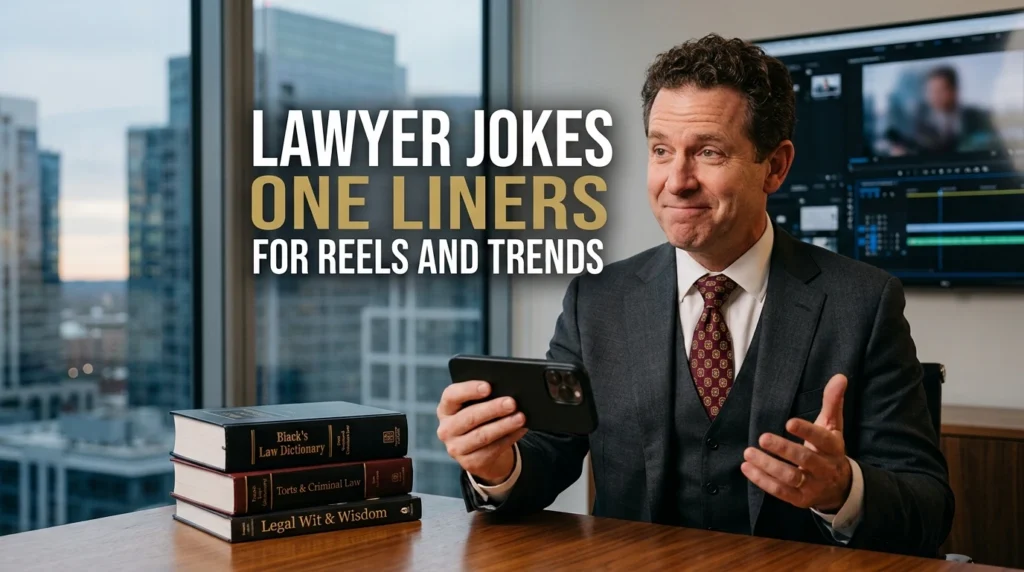 Lawyer Jokes One Liners for Reels and Trends