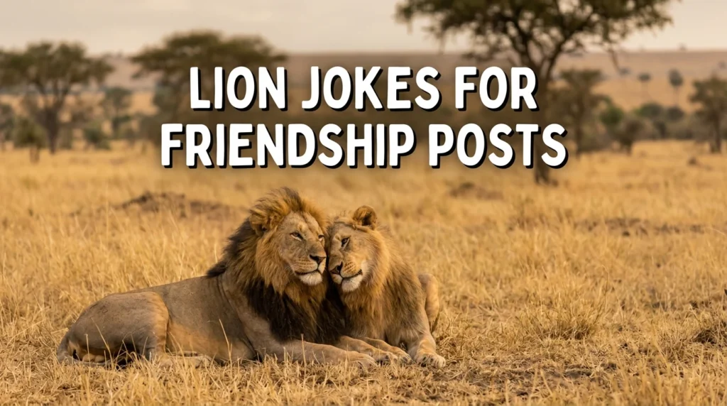 Lion Jokes For Friendship Posts