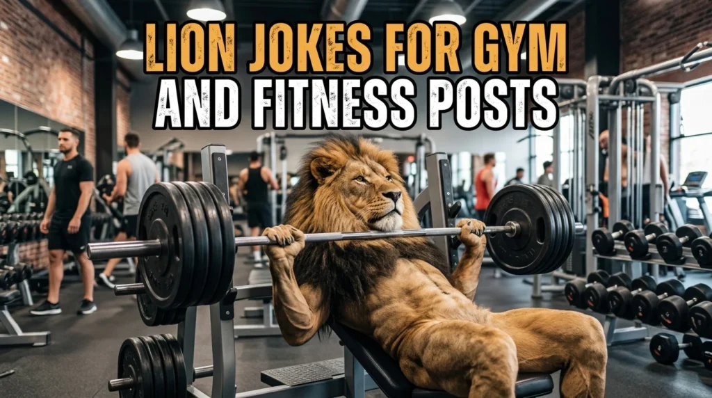 Lion Jokes For Gym And Fitness Posts