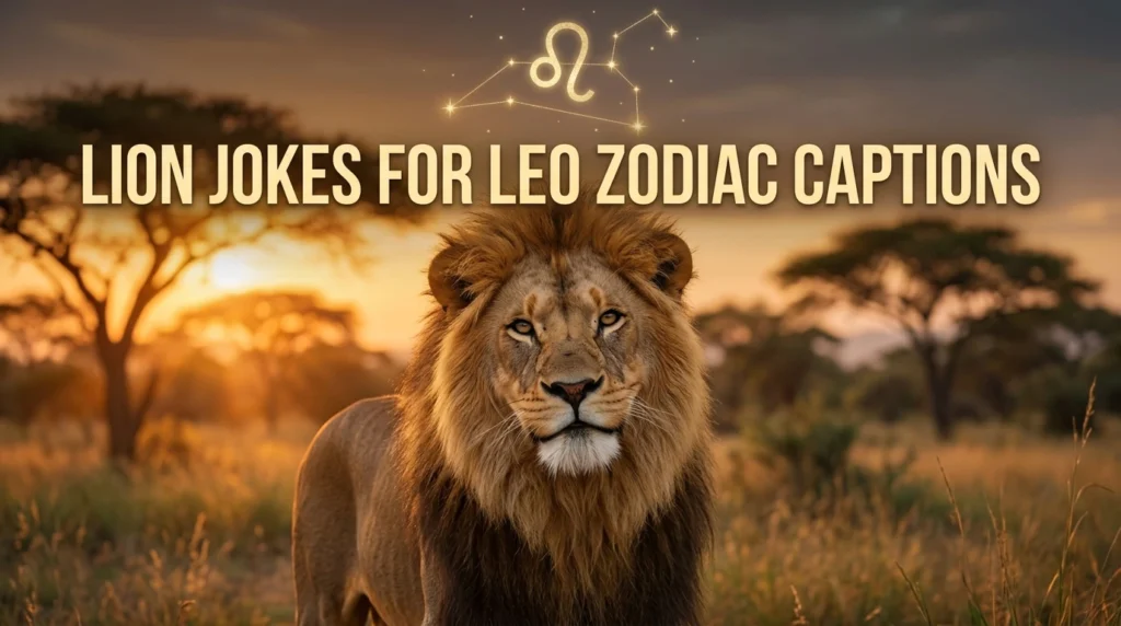 Lion Jokes For Leo Zodiac Captions