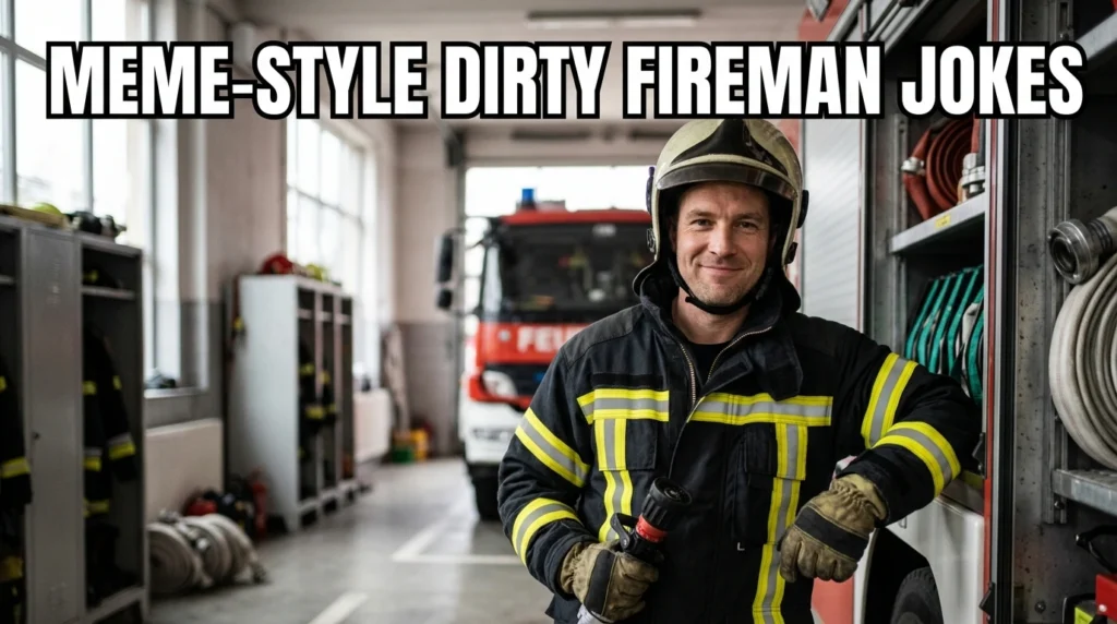 meme style dirty fireman jokes