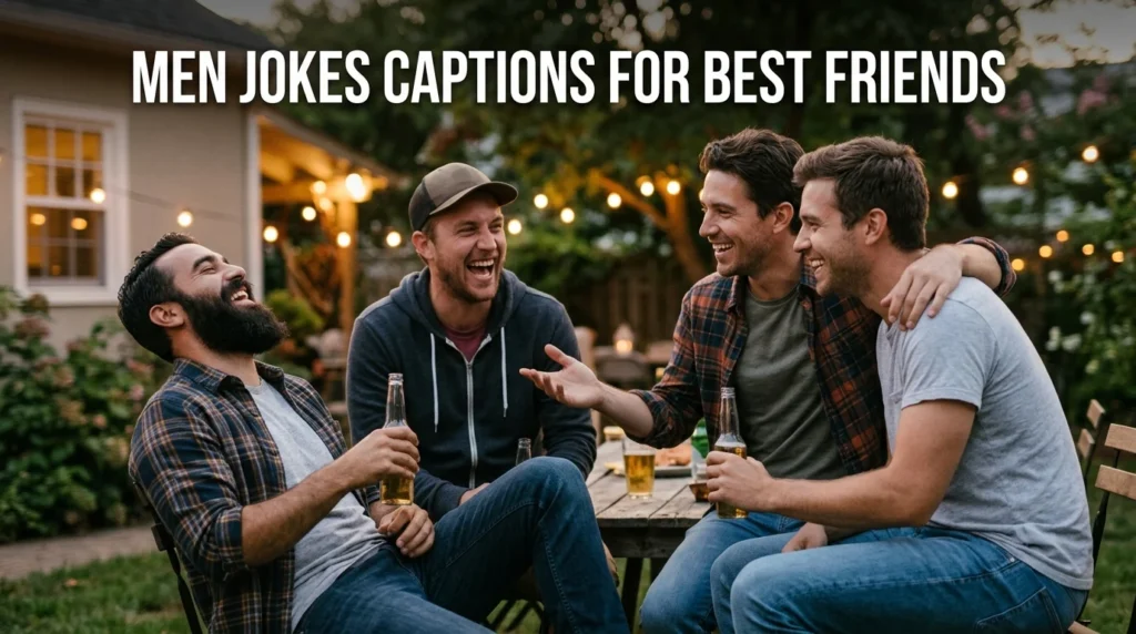 Men Jokes Captions for Best Friends