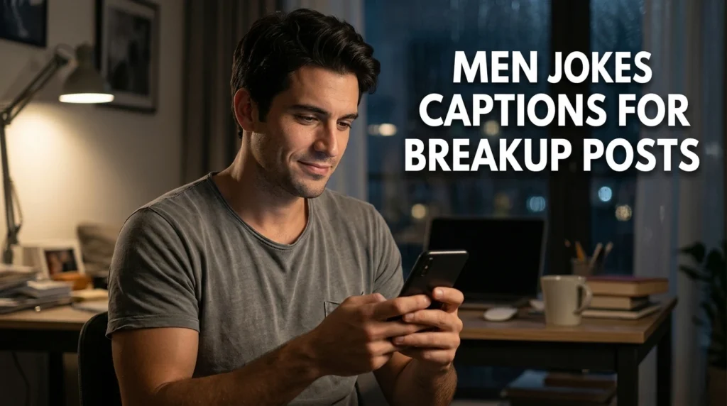 Men Jokes Captions for Breakup Posts