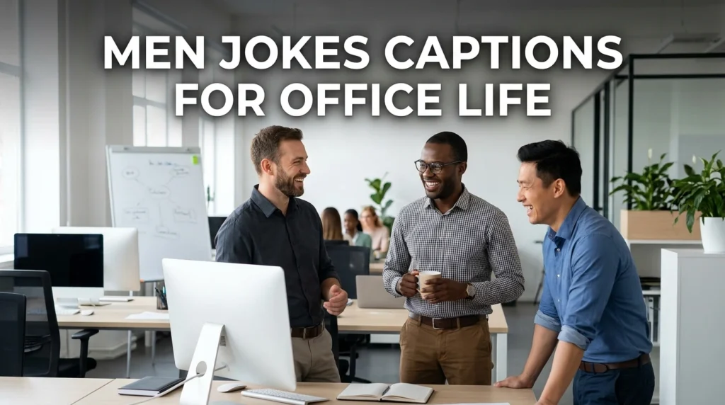 Men Jokes Captions for Office Life
