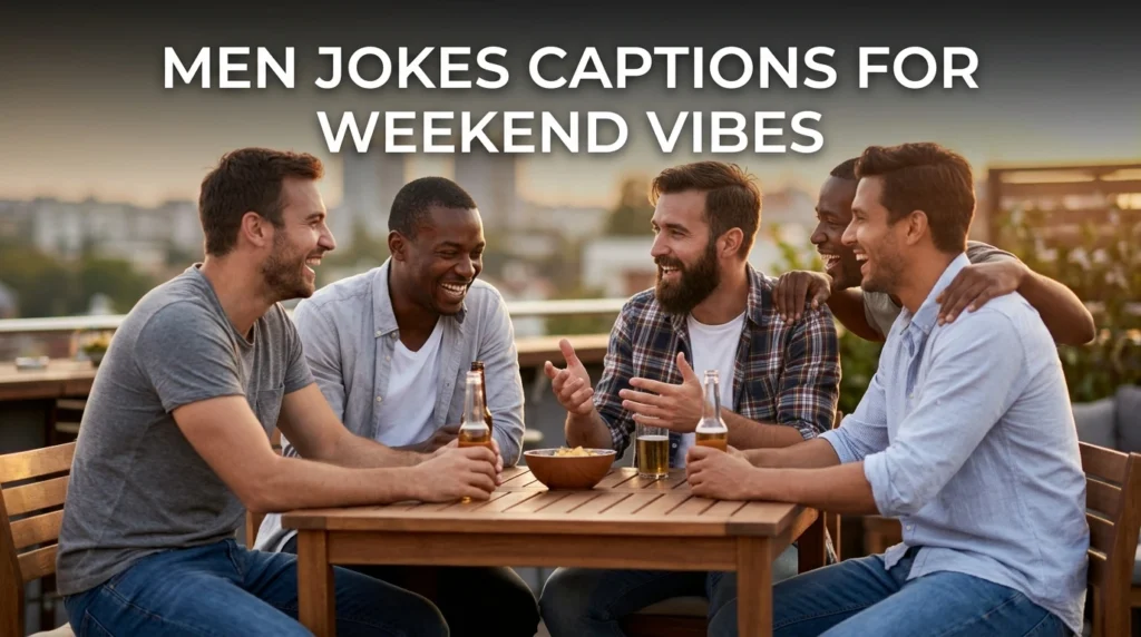 Men Jokes Captions for Weekend Vibes
