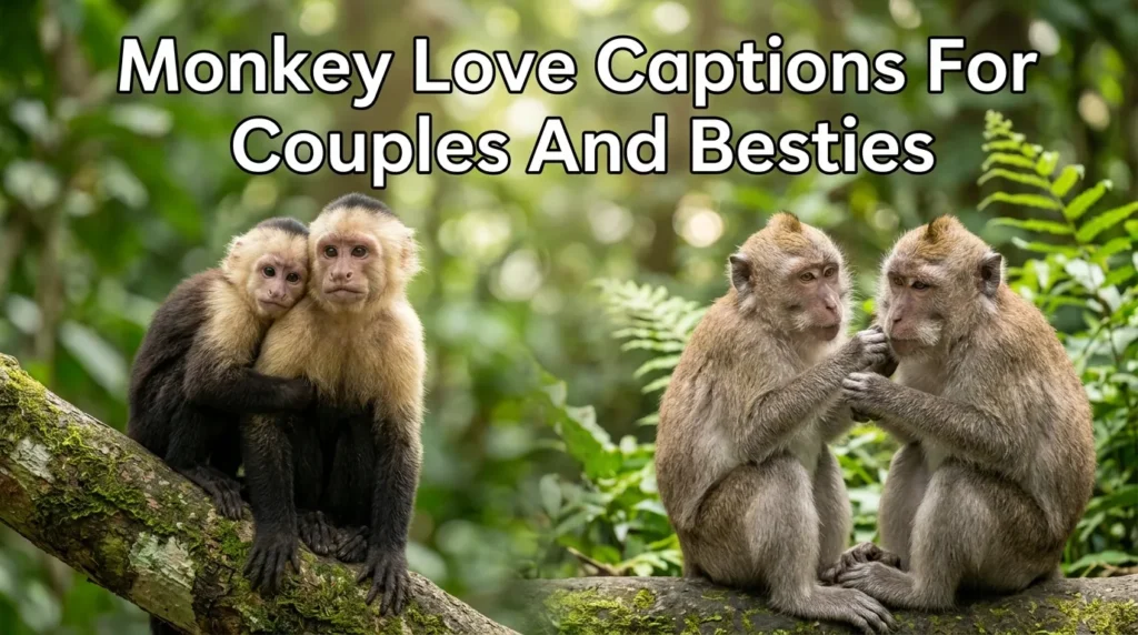 Monkey Love Captions For Couples And Besties