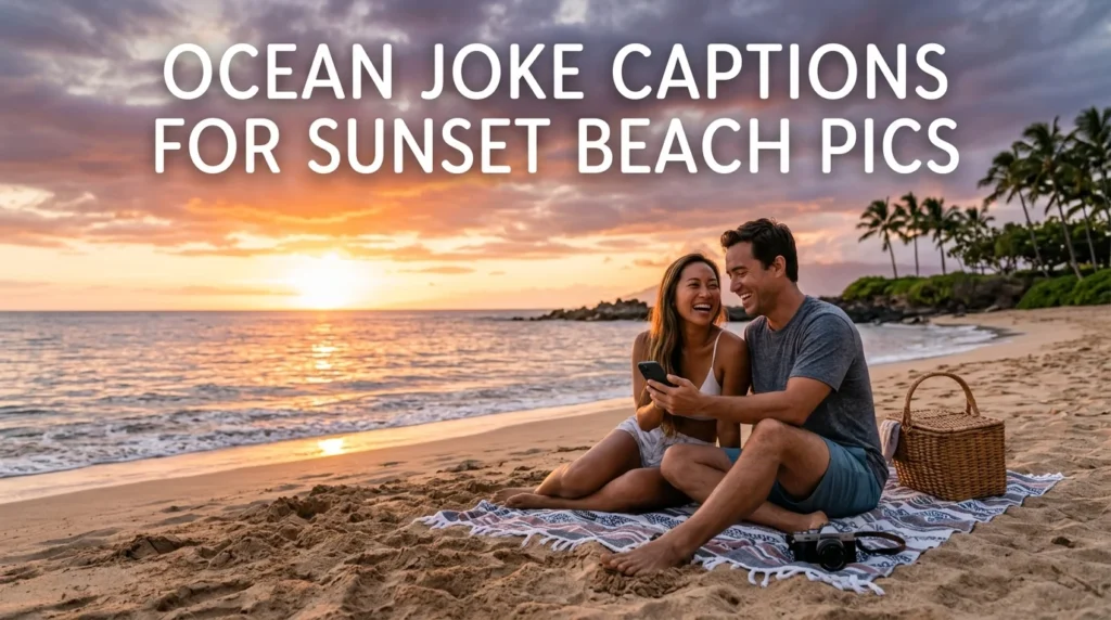 Ocean Joke Captions for Sunset Beach Pics