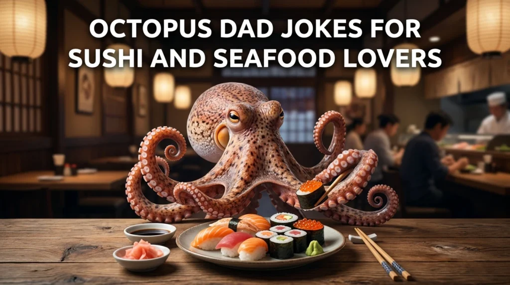 Octopus Dad Jokes for Sushi and Seafood Lovers