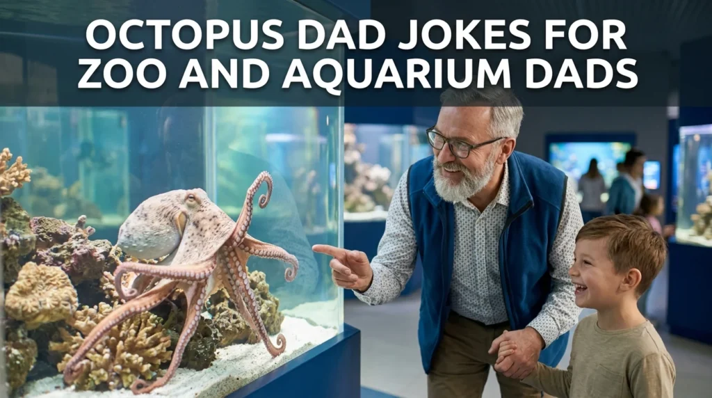 Octopus Dad Jokes for Zoo and Aquarium Dads