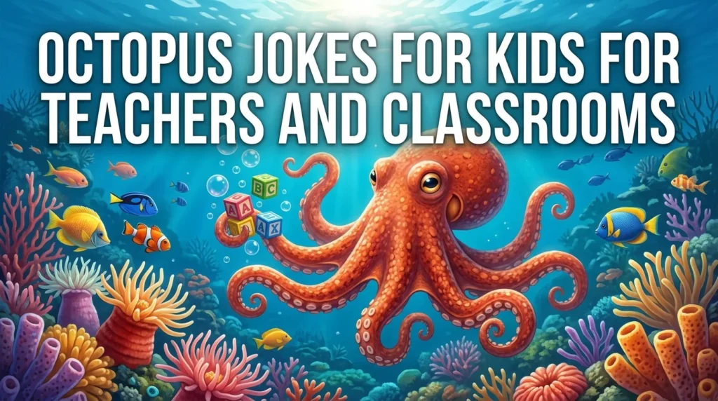 Octopus Jokes for Kids for Teachers and Classrooms