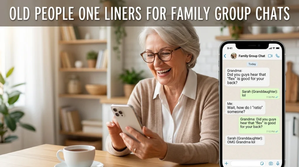 Old People One Liners For Family Group Chats