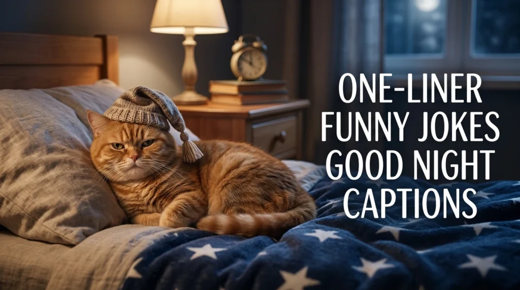 one liner funny jokes good night captions