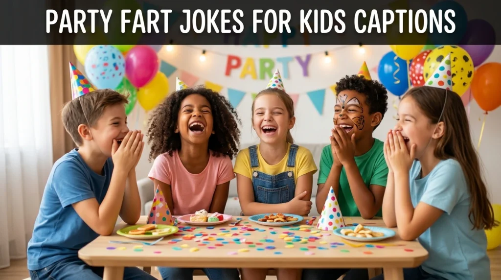 party fart jokes for kids captions
