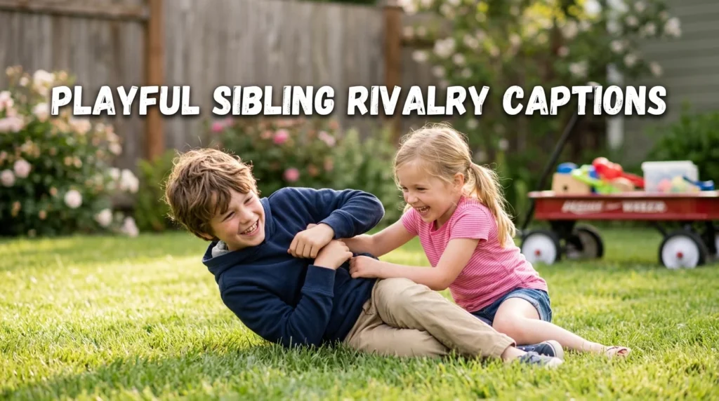  playful sibling rivalry captions