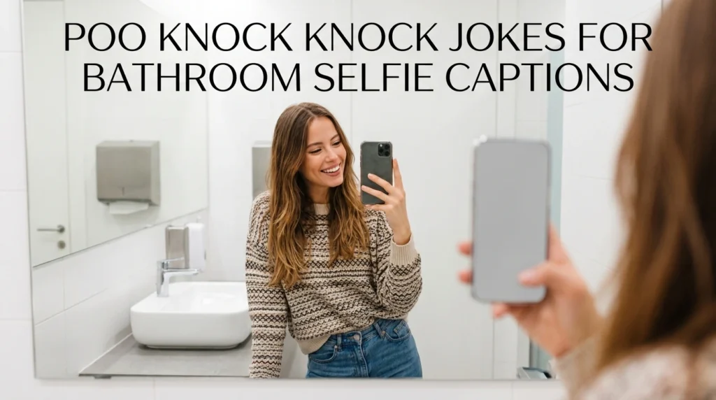 Poo Knock Knock Jokes for Bathroom Selfie Captions