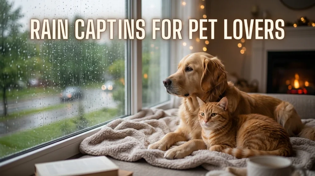Rain Captions for Pet Lovers