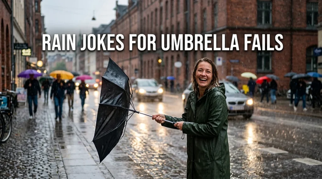 Rain Jokes for Umbrella Fails