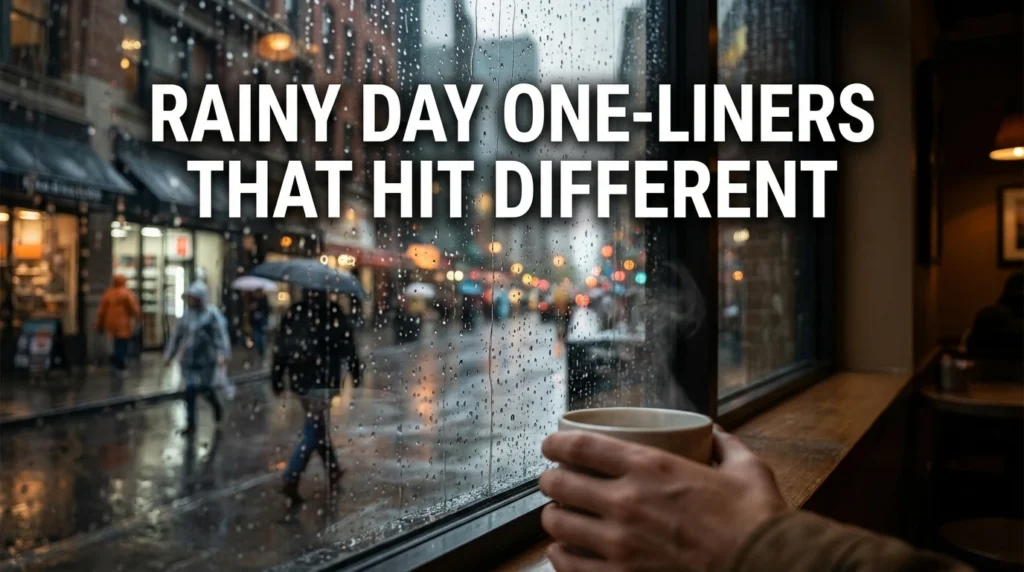 Rainy Day One-Liners That Hit Different