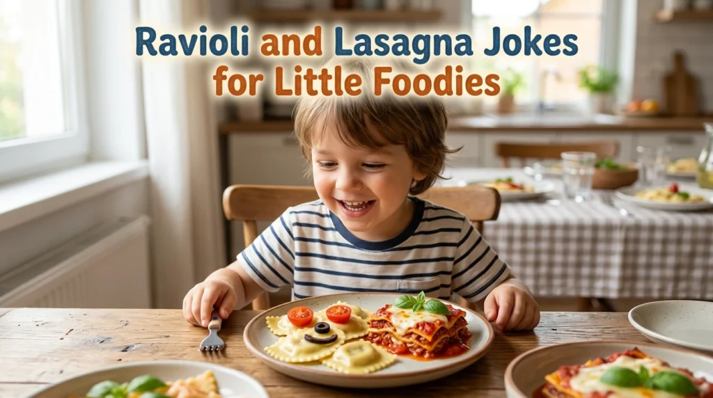 Ravioli and Lasagna Jokes for Little Foodies