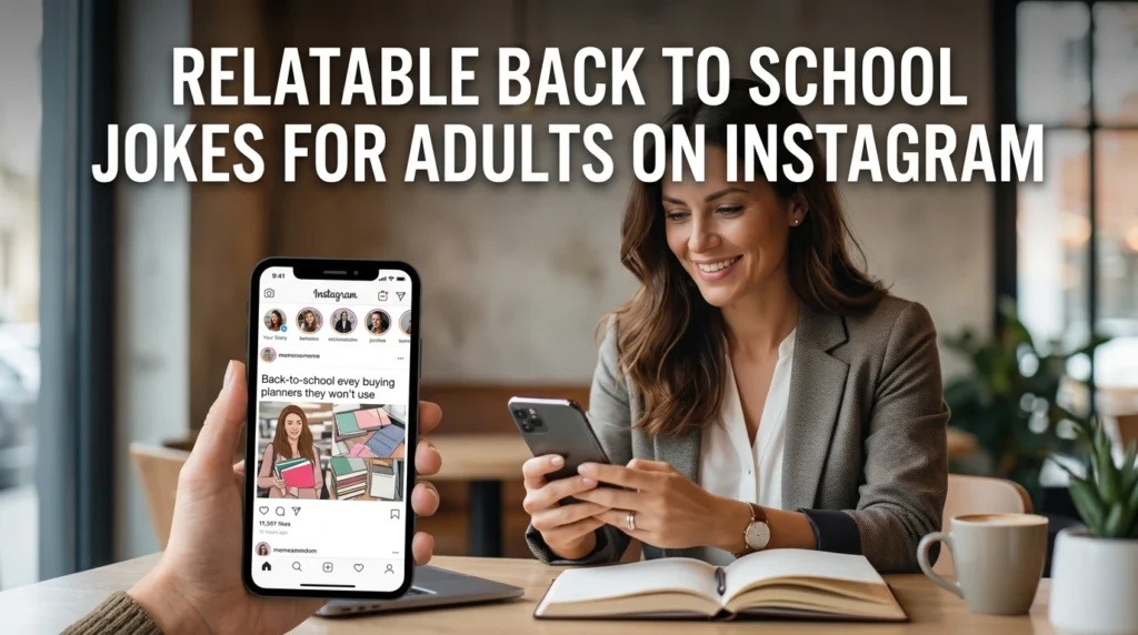 relatable back to school jokes for adults on instagram